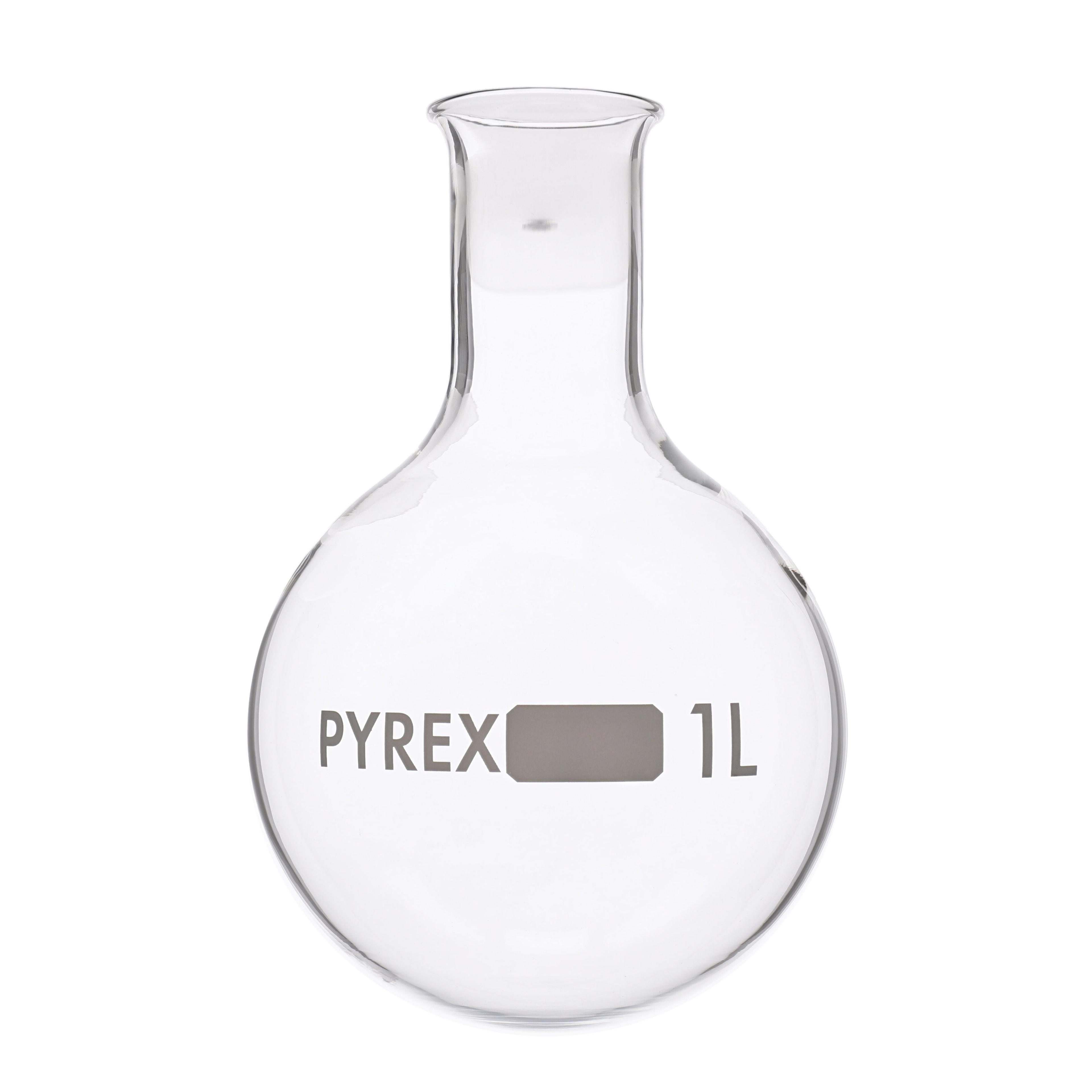 Pyrex Glass Round Bottom - Narrow Neck Flask -1000ml