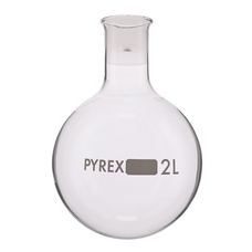 Pyrex® Glass Round Bottom, Narrow Neck Flask: 2000ml
