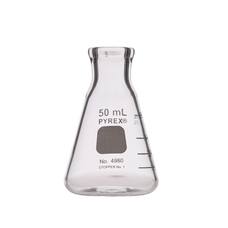 Pyrex® Heavy Duty Narrow Mouth Conical Flask: 50ml