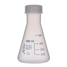 AZLON Polypropylene Conical Flask - Screw Cap - 500ml