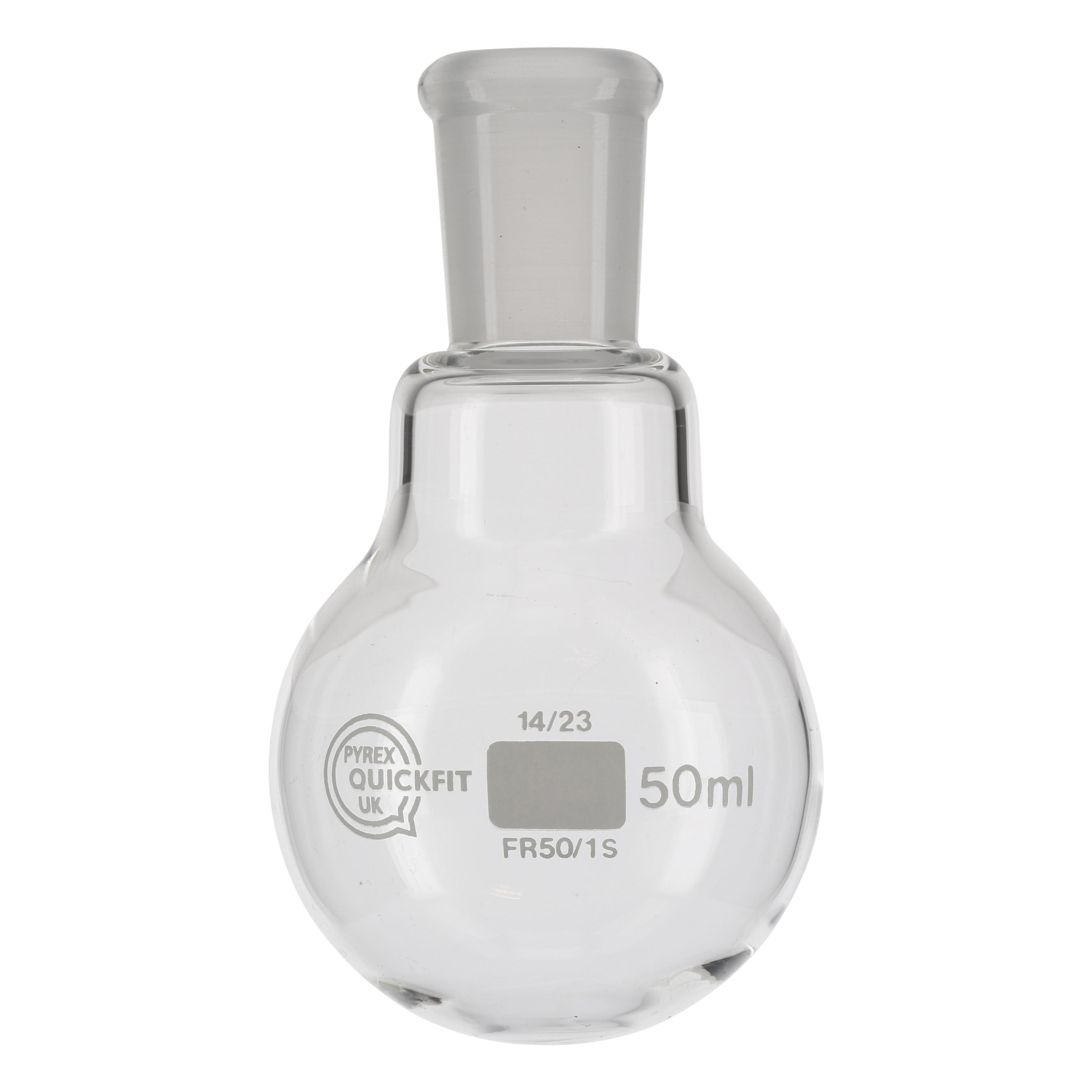 Quickfit Round Bottom Flask: Short Neck - 50ml: 14/23