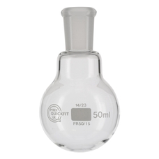 Quickfit® Round Bottom Flask: Short Neck - 50ml: 14/23