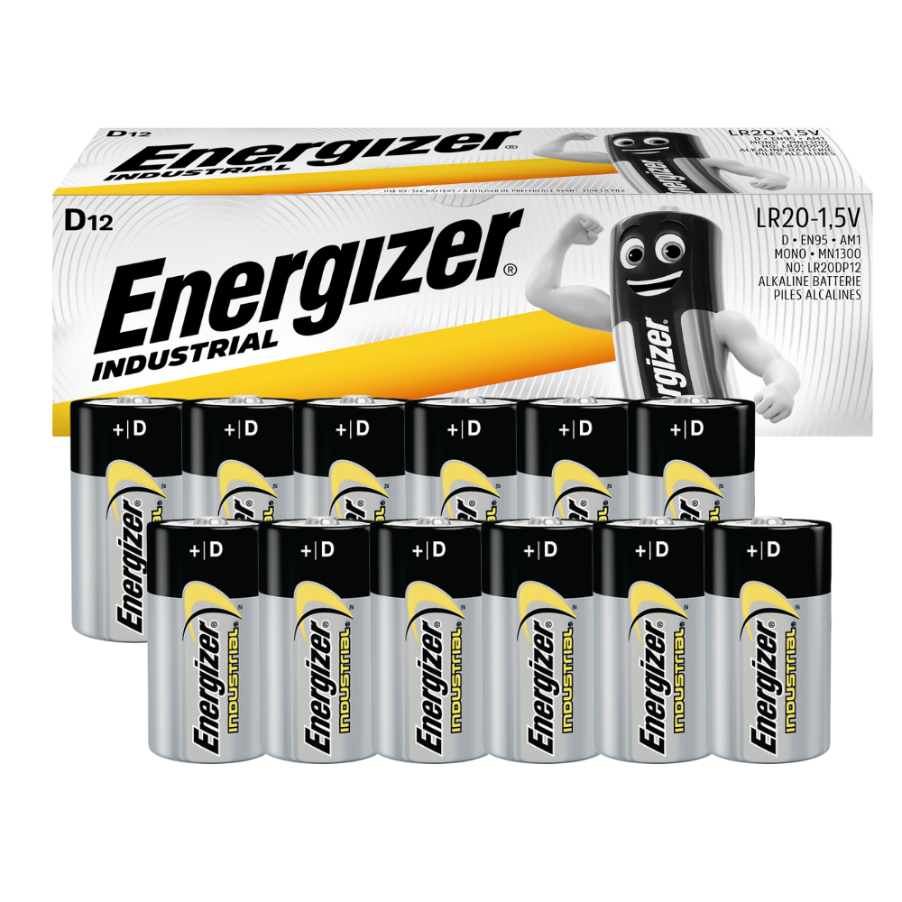 E8R04987 - Energizer Industrial Alkaline Battery - D LR20 - Pack