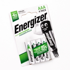 Energizer Rechargeable Nickel Metal Hydride Battery - AAA, HR03 - Pack of 4