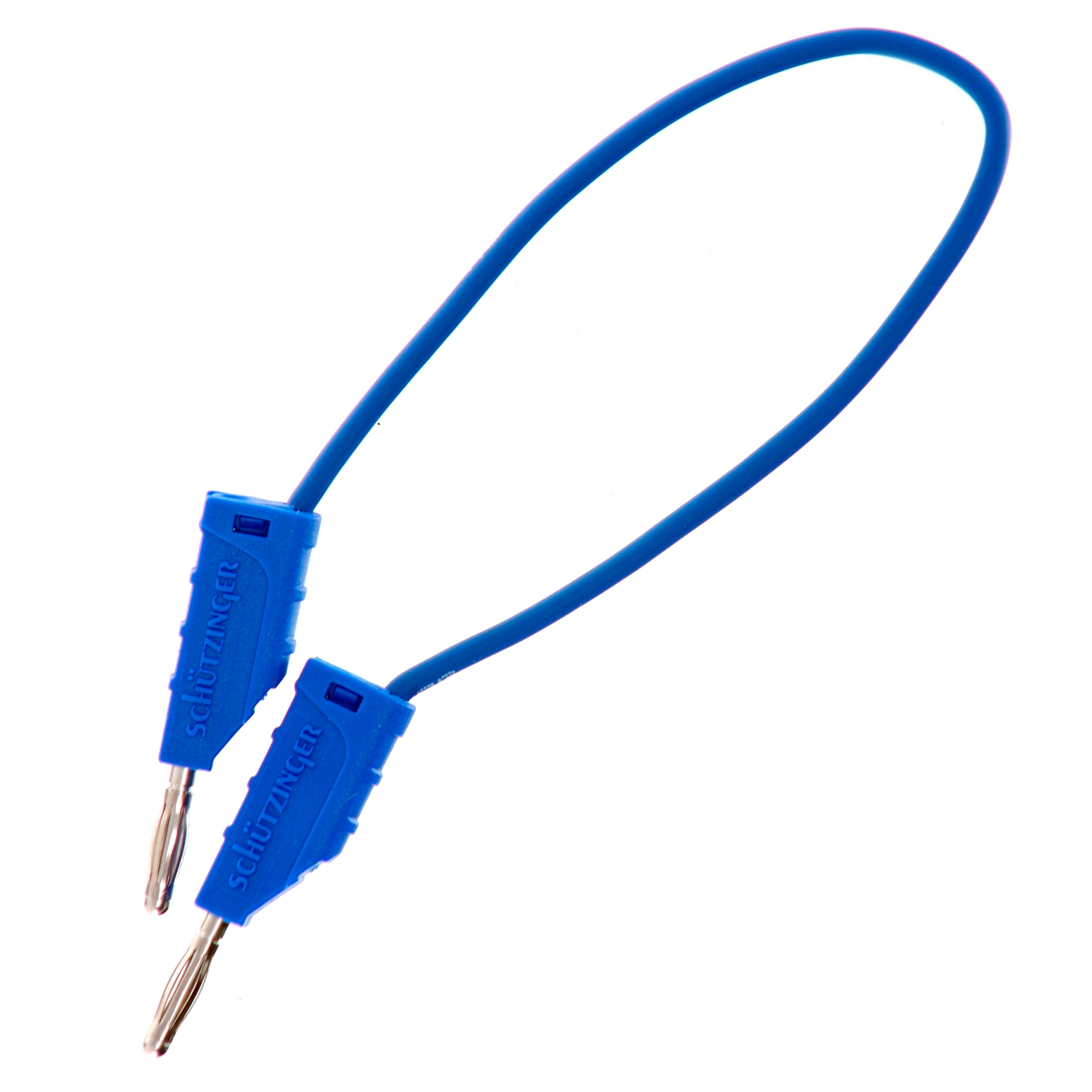 2mm Stackable Plug Lead: Blue, 150mm