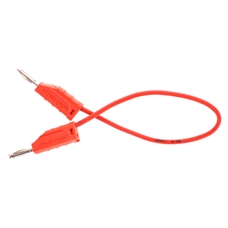 2mm Stackable Plug Lead: Red, 150mm
