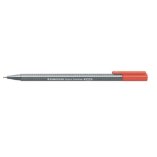 Staedtler Triplus 334 Fineliner Pen Red - Pack of 10
