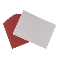 A4 Exercise Book 32 Page, Plain, Red - Pack of 100