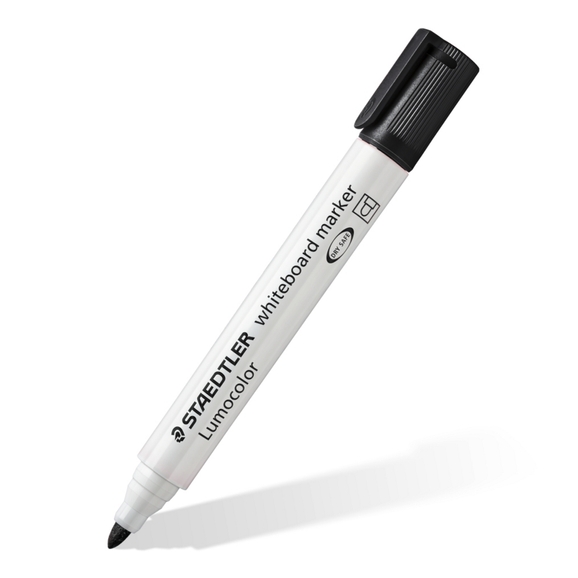 HE102015 - Staedtler Whiteboard Marker Black, Bullet Tip - Pack of 10 |  Findel Education