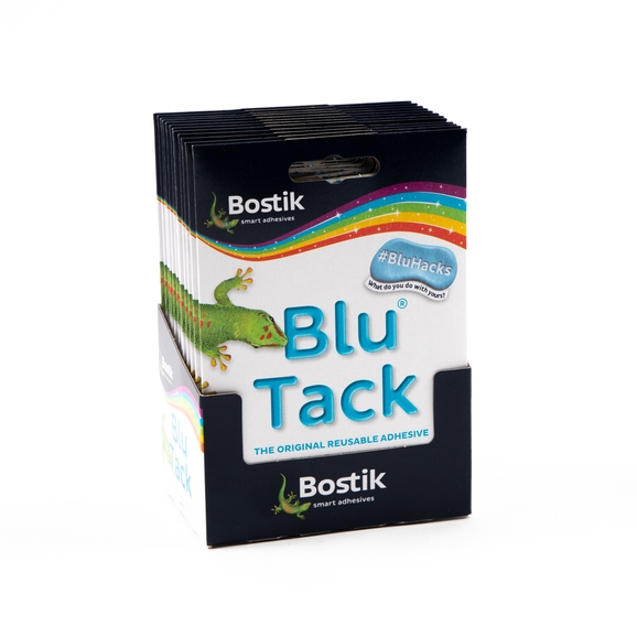 Bostik Blu Tack, Multipurpose Reusable Adhesive, Clean, Safe & Easy to Use,  Non-Toxic, Handy Size, Colour: White