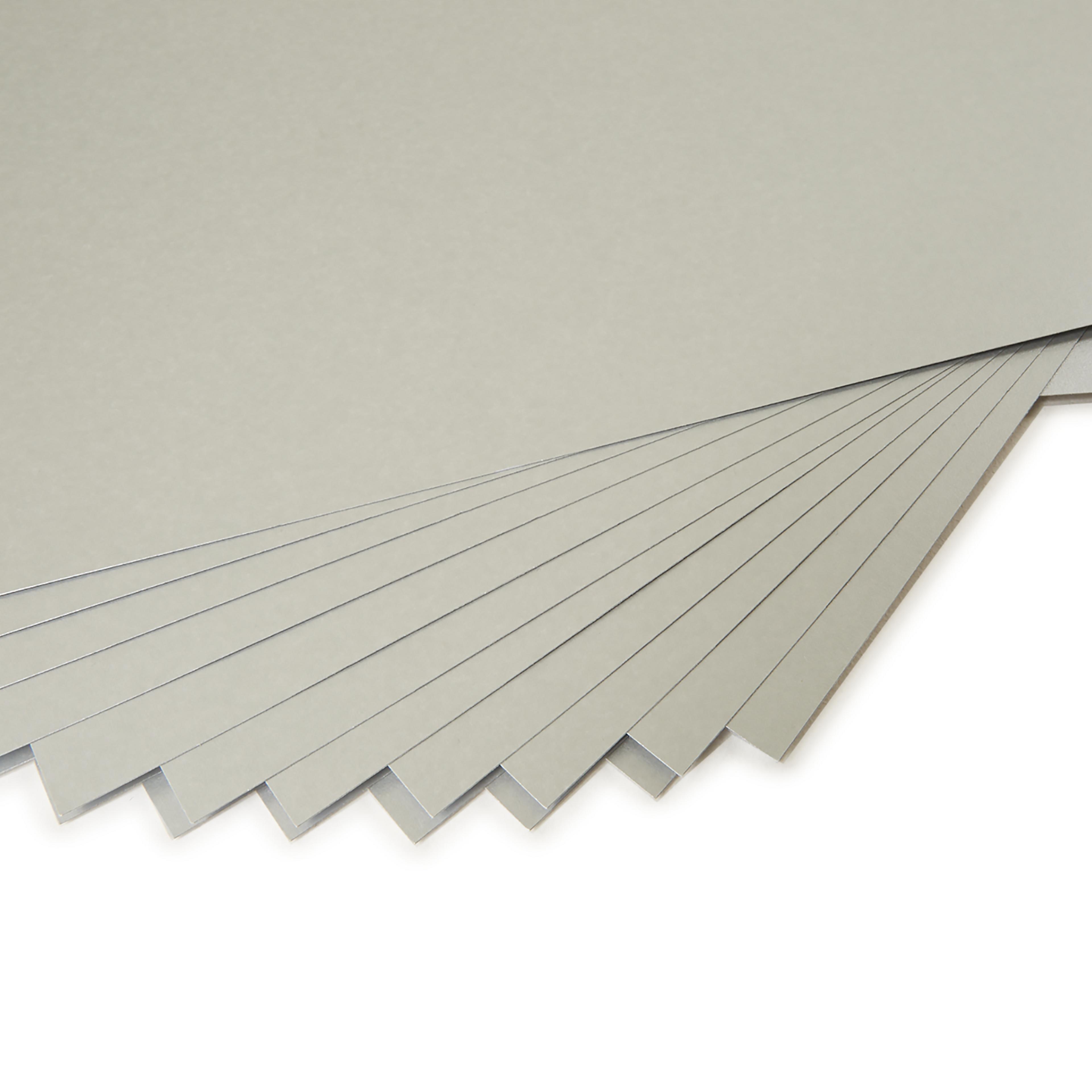 Educraft Colourcard (330 Micron) - Silver - 635 x 510mm - Pack of 25