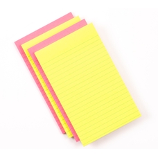 Post-it Super Sticky Notes - Lined - Assorted - 125 x 200mm - Pack of 4