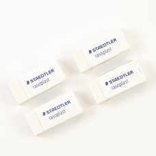 STAEDTLER Rasoplast Eraser - Small - White - Pack of 30