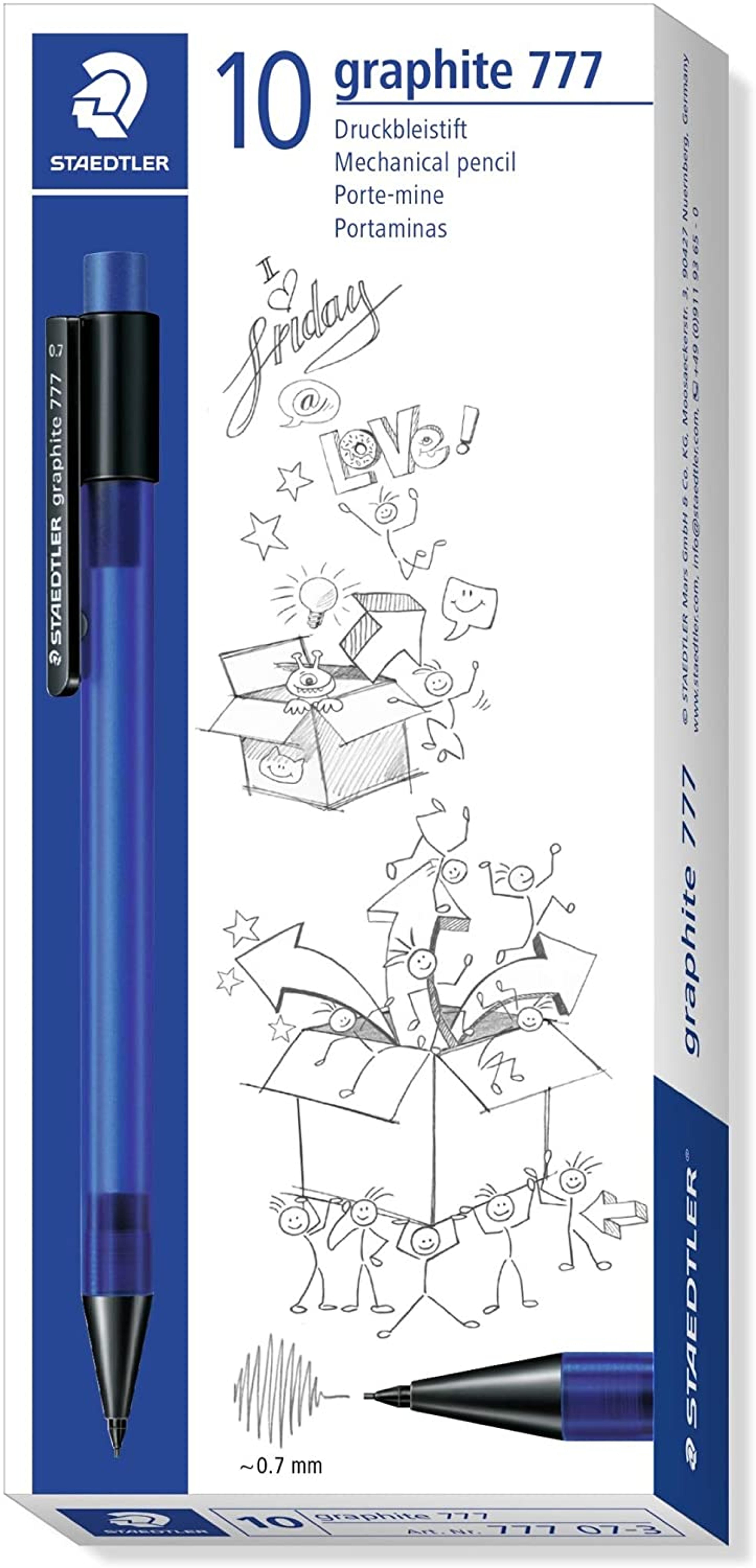 STAEDTLER Graphite 777 Mechanical Pencil - Pack of 10