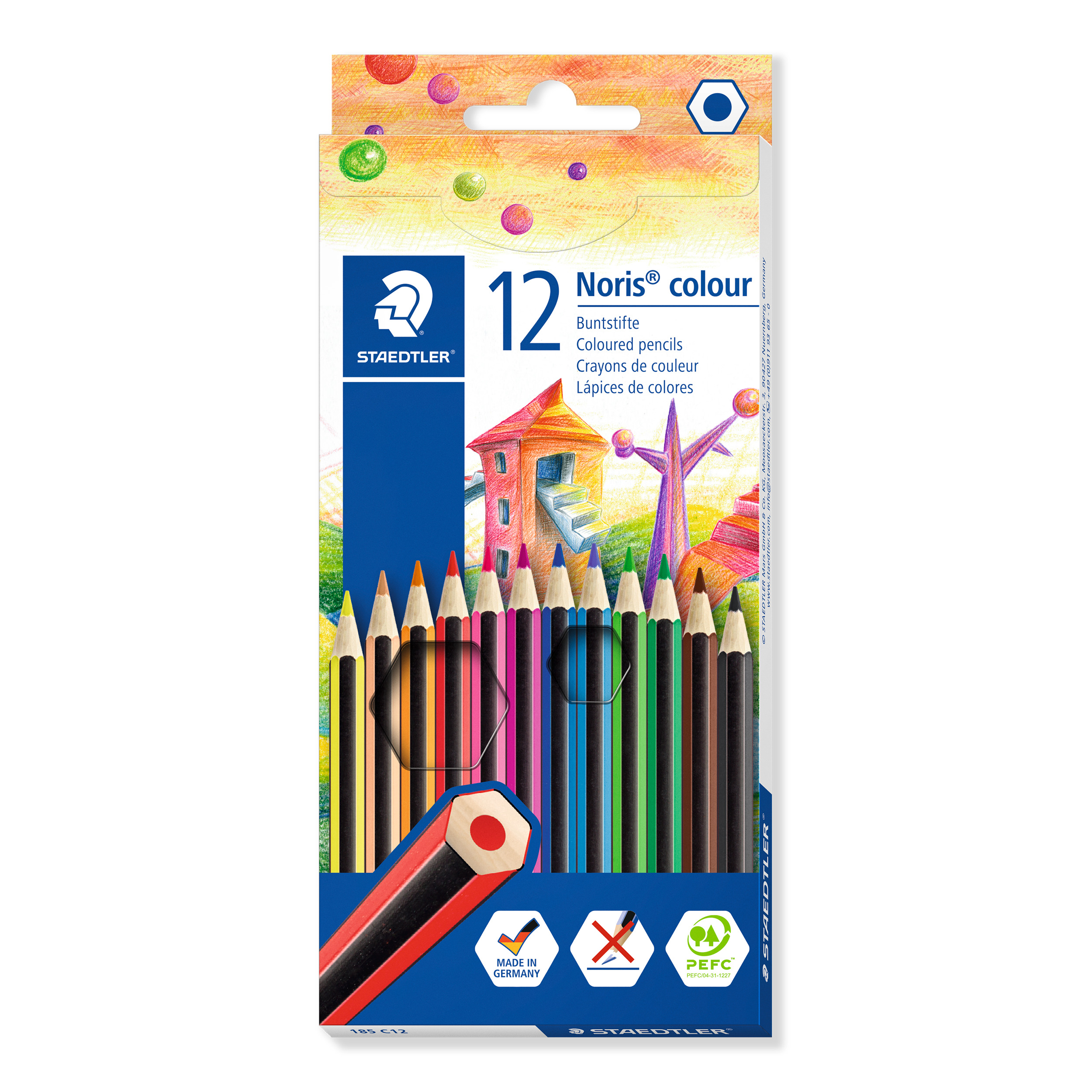 STAEDTLER Noris colour 185-43 Colouring Pencil Purple Pack of 12 
