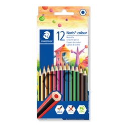 BIC Kids Evolution ECOlutions, Triangular Colouring Pencils, Ideal for  School, Assorted Colours, Pack of 12
