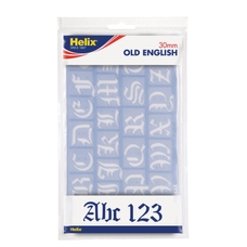 Helix Old English Stencil Set - 30mm