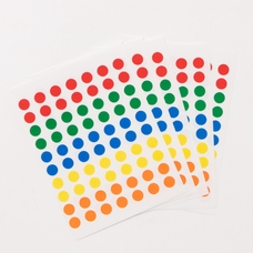 Circular Stickers - Assorted Coloured - Pack of 350