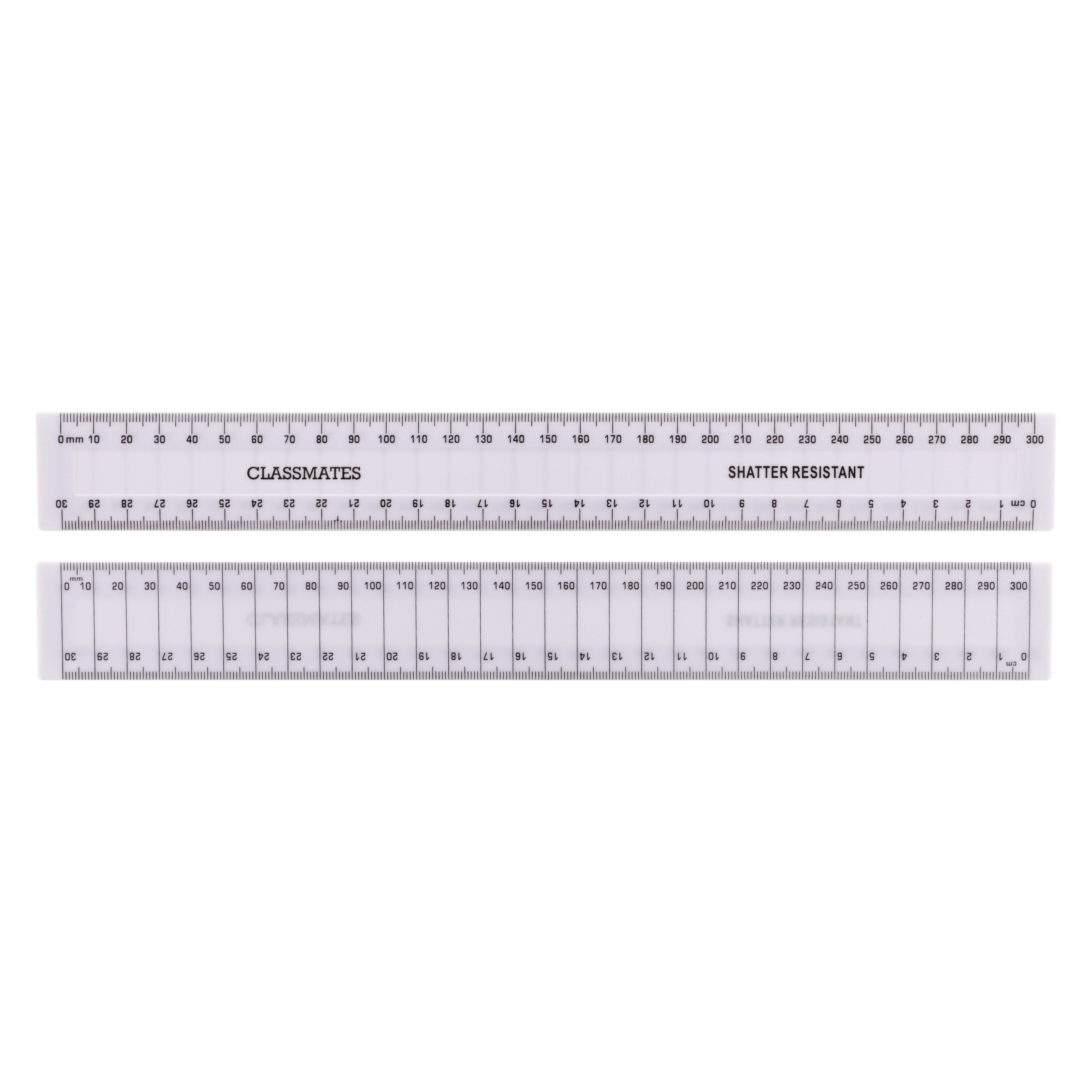 Classmaster Shatter Resistant Assorted Colours Ruler cm mm & inches Pack of 4 