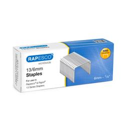 RAPESCO Galvanised Staples 13/6mm- Box of 5000