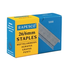 Rapesco Staples26/6mm - Pack of 5000