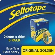 Sellotape Original Tape - 24mm x 66m - Pack of 6