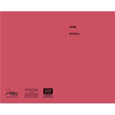 6.5 x 4" Notebook 48 Page, 8mm Ruled, Red - Pack of 100
