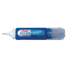 Pentel Micro Pen Correction Fluid - 12ml - White - Pack of 1