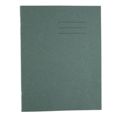 A4 Exercise Book 80 Page, 8mm Ruled With Margin, Dark Green - Pack of 50