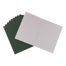 Classmates A4 Exercise Book 80 Page, 8mm Ruled / Plain Alternate, Dark Green - Pack of 50