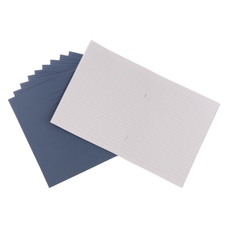 9x7" Exercise Book 96 Page, 8mm Ruled With Margin, Dark Blue - Pack of 50