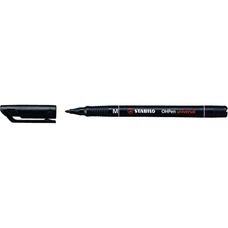 Stabilo OHP Marker Pens Black, Bullet Tip - Pack of 10