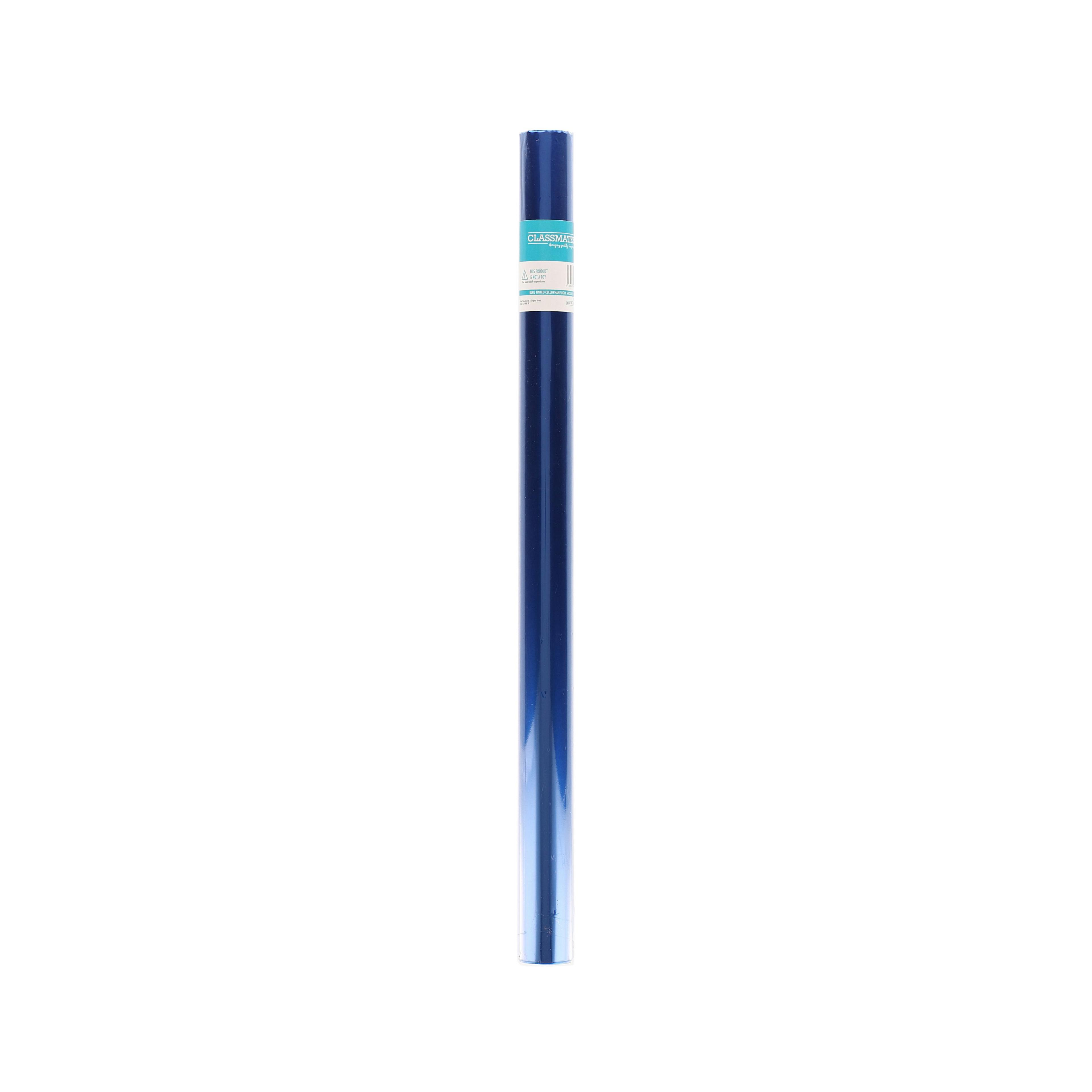 Classmates Cellophane Roll - Blue - 508mm x 4.5m
