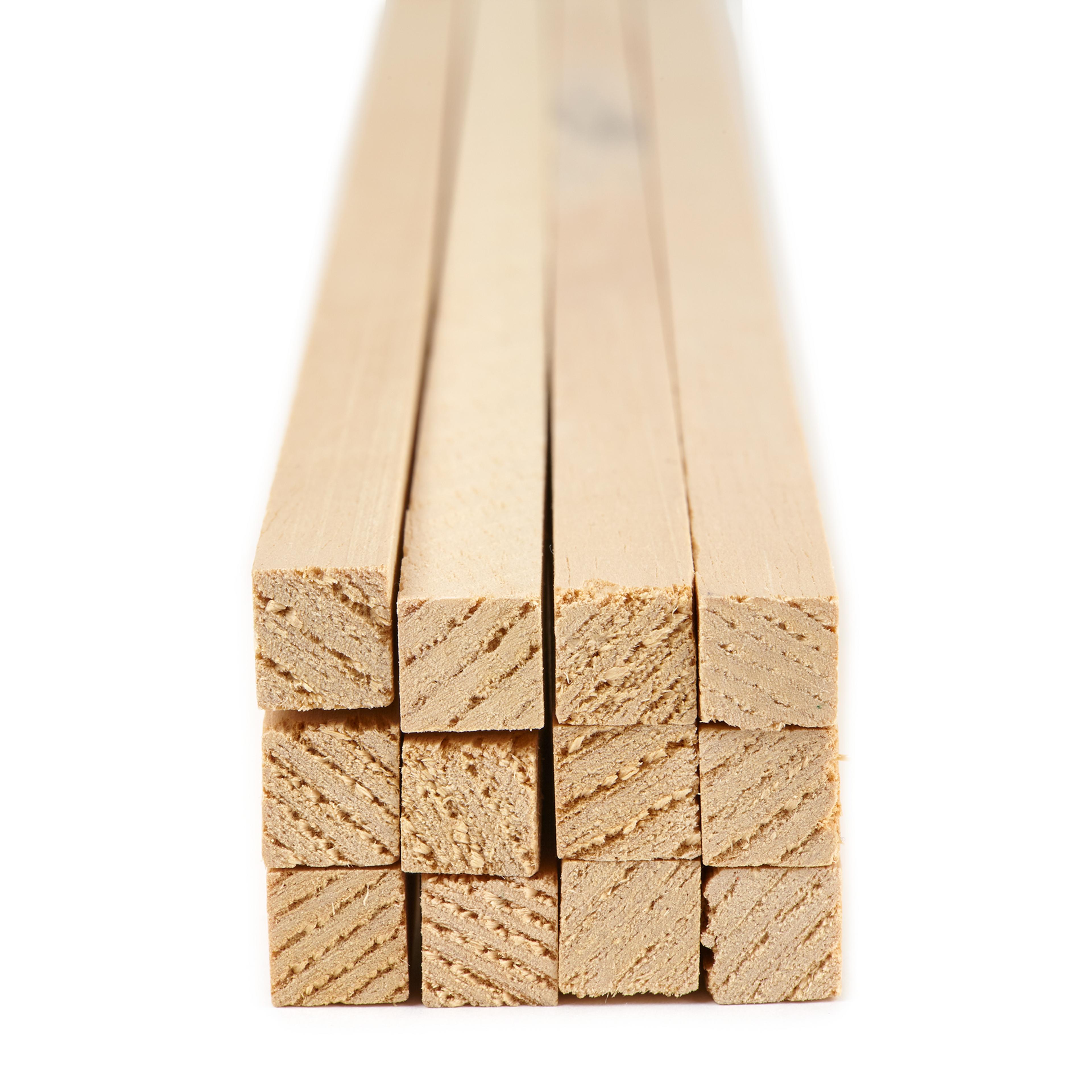 Jelutong Square Sections - 8x600mm - Pack of 100