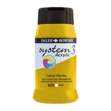 DALER-ROWNEY System3 Acrylic Paint - Cadmium Yellow - 500ml 