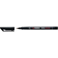 Stabilo OHP Marker Pens Black, Fine Tip - Pack of 10