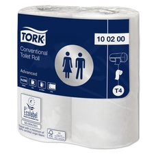 TORK Conventional Toilet Rolls- 2 Ply - 200 Sheets - Pack of 36