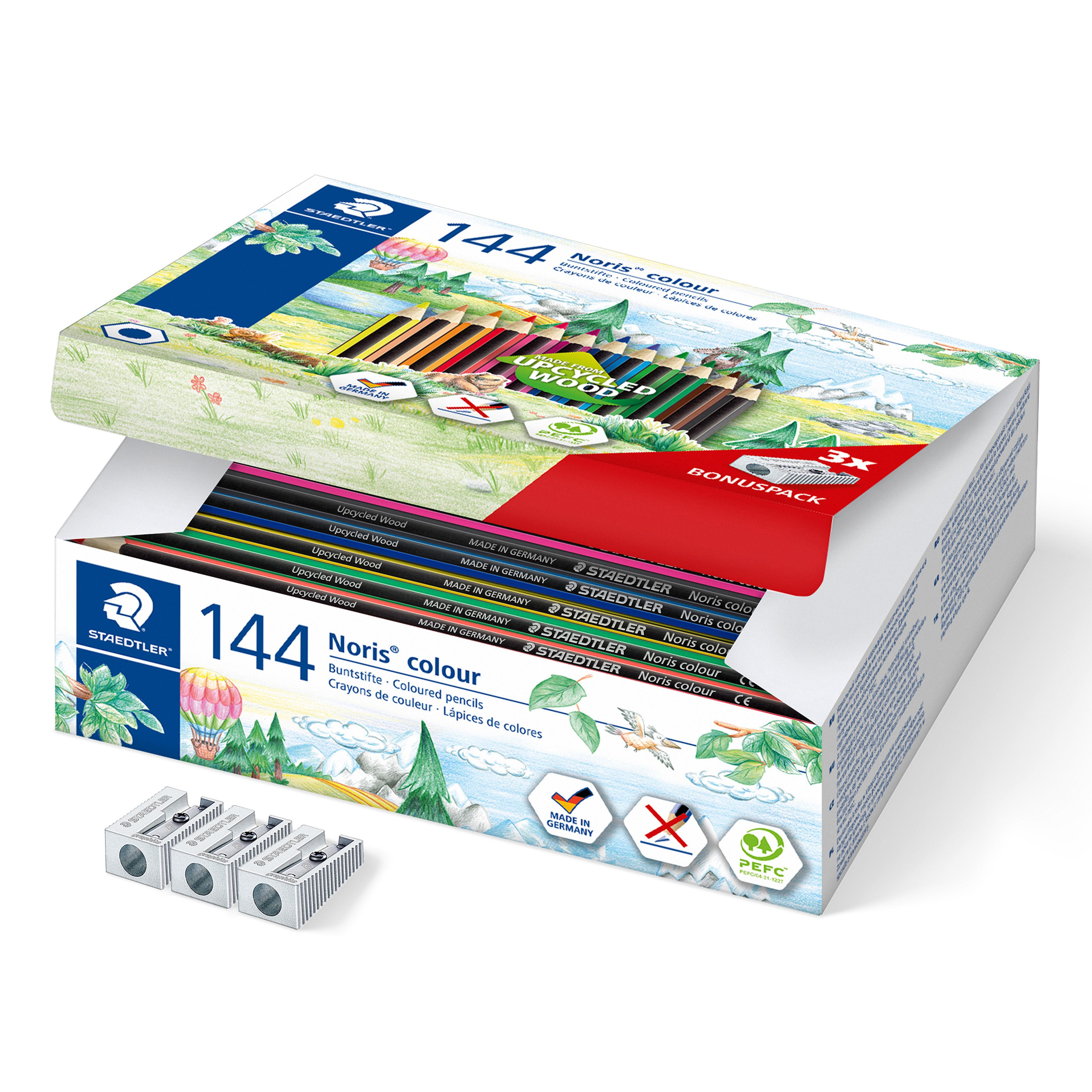 STAEDTLER Noris Colour 185 Colouring Pencils - Box of 144