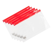 Zip Wallet - 405 x 255mm - Red - Pack of 25