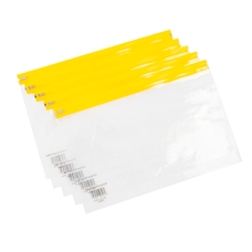 Zip Wallet - 405 x 255mm - Yellow - Pack of 25