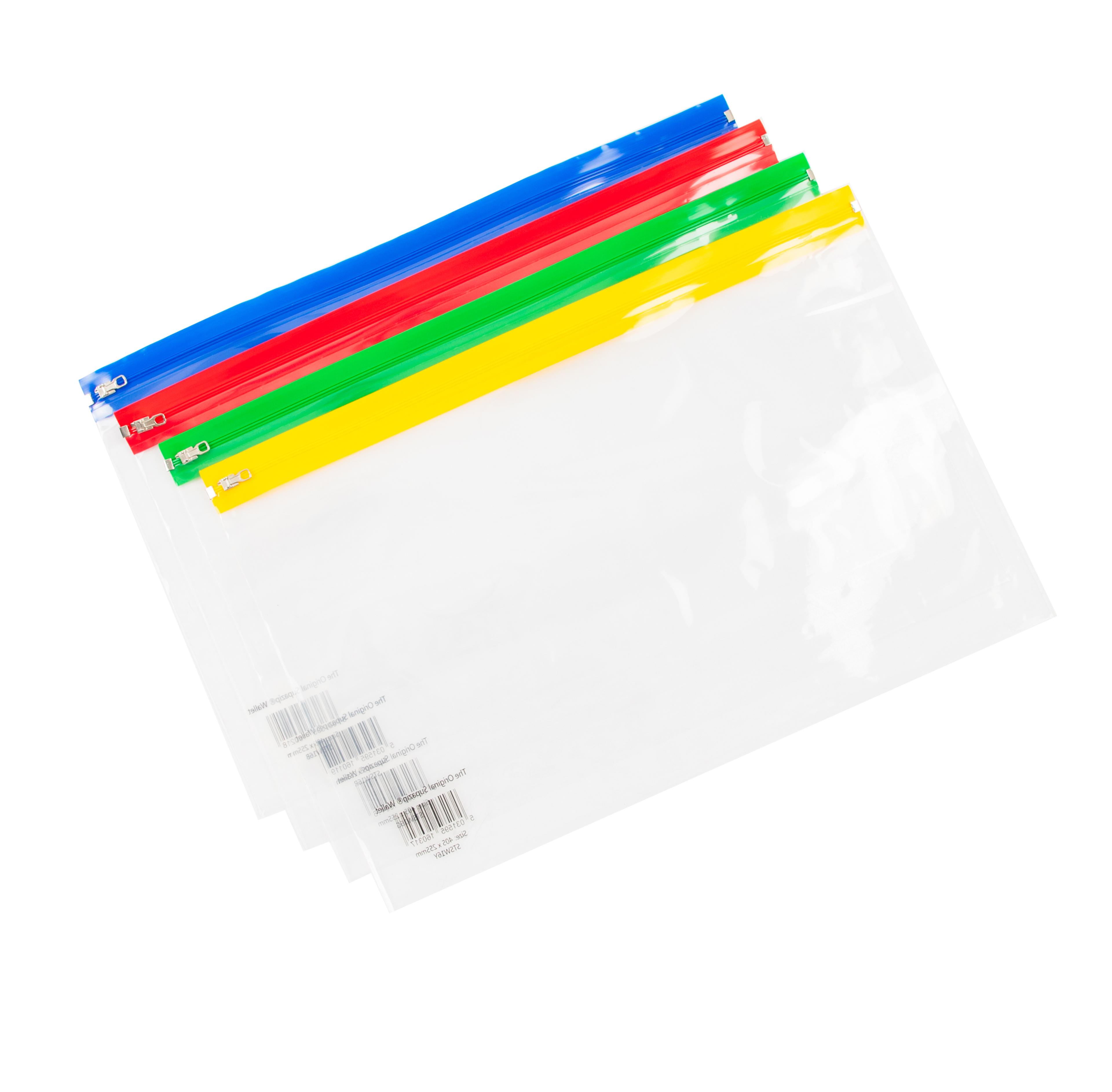 Zip Wallet - 405 x 255mm - Assorted - Pack of 100