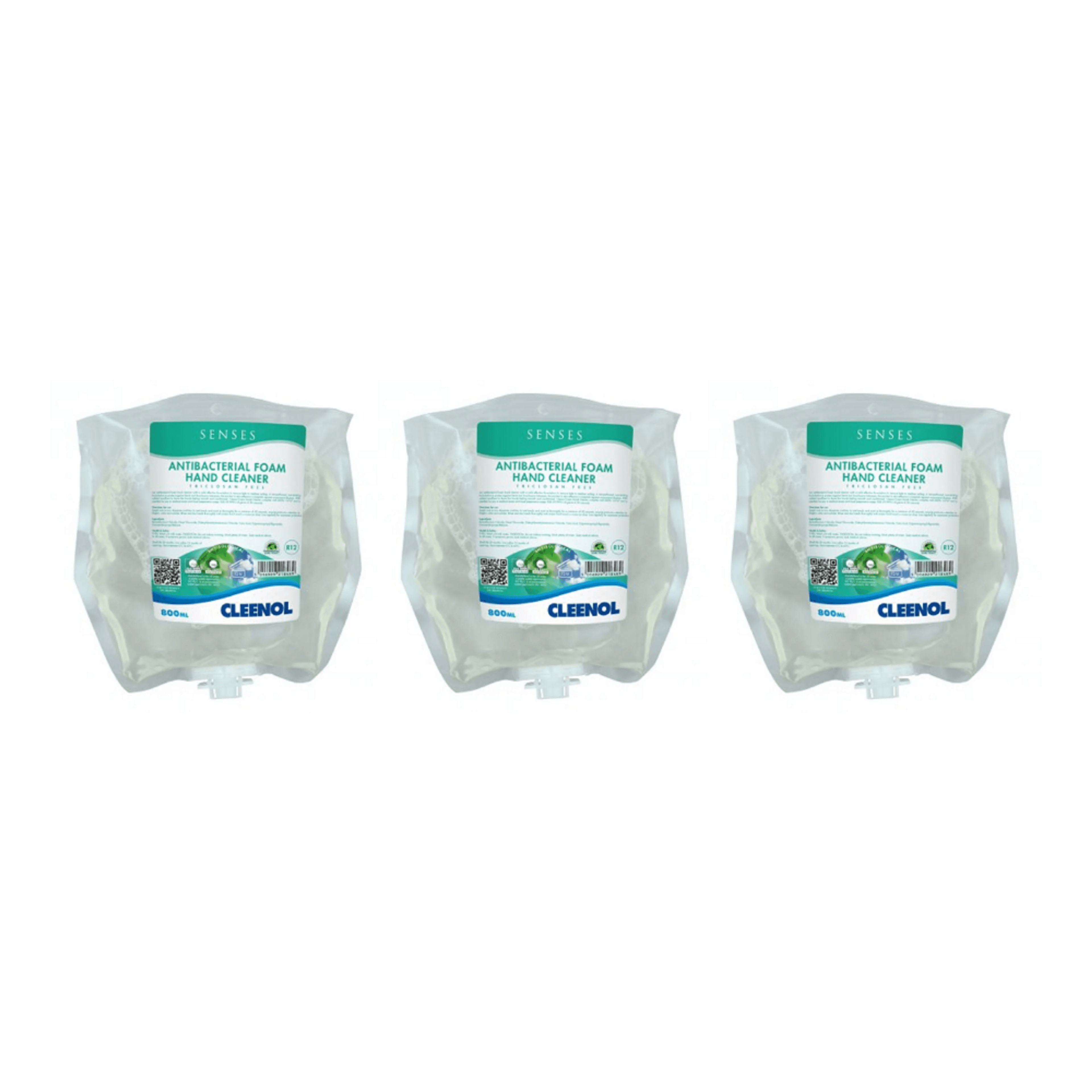 Foam Soap Cleaner - Antibacterial 800ml - Pack of 3