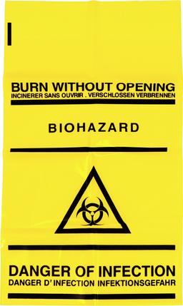 Biohazard Bags - Yellow - Pack of 50
