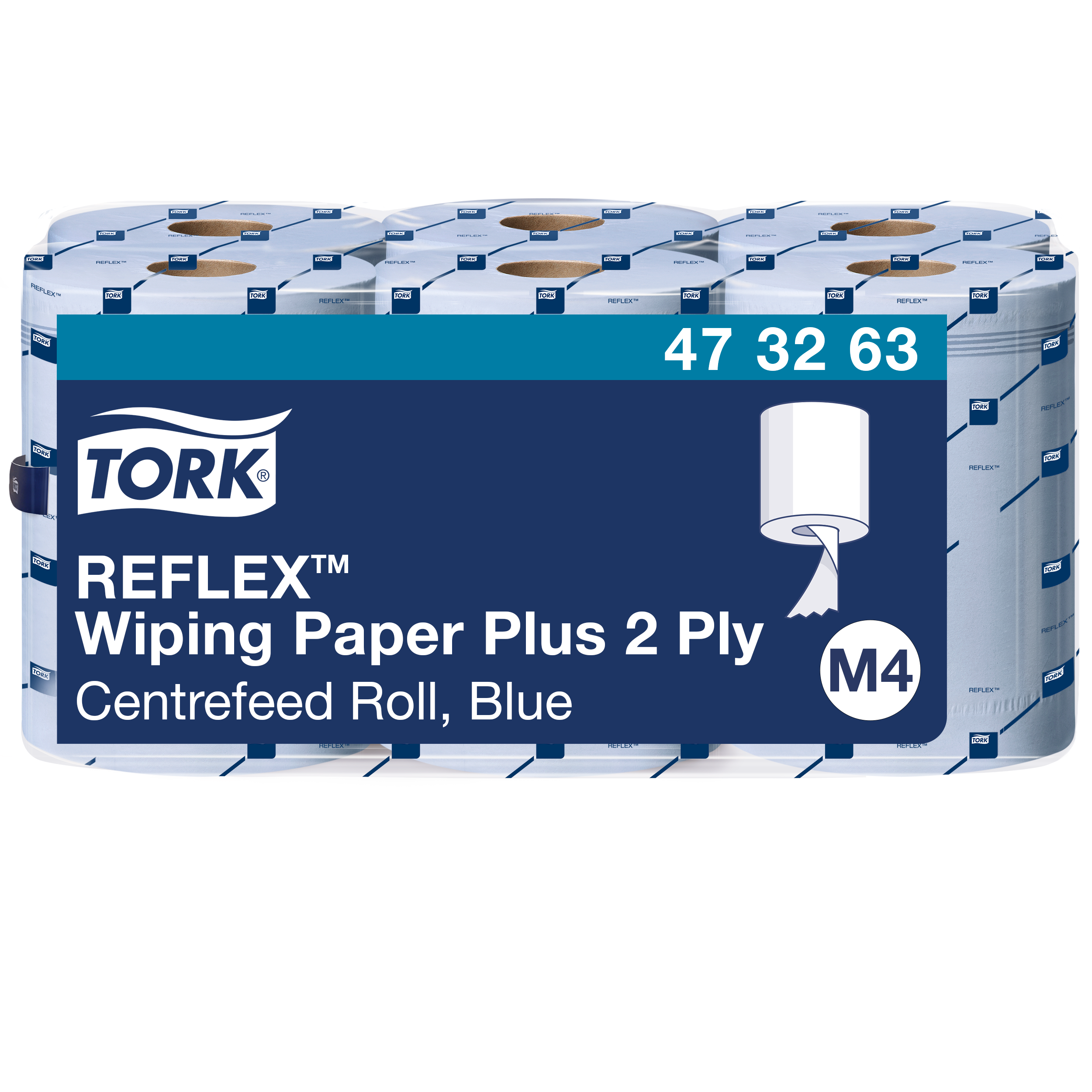 Tork Reflex Wiping Paper Plus Blue P6