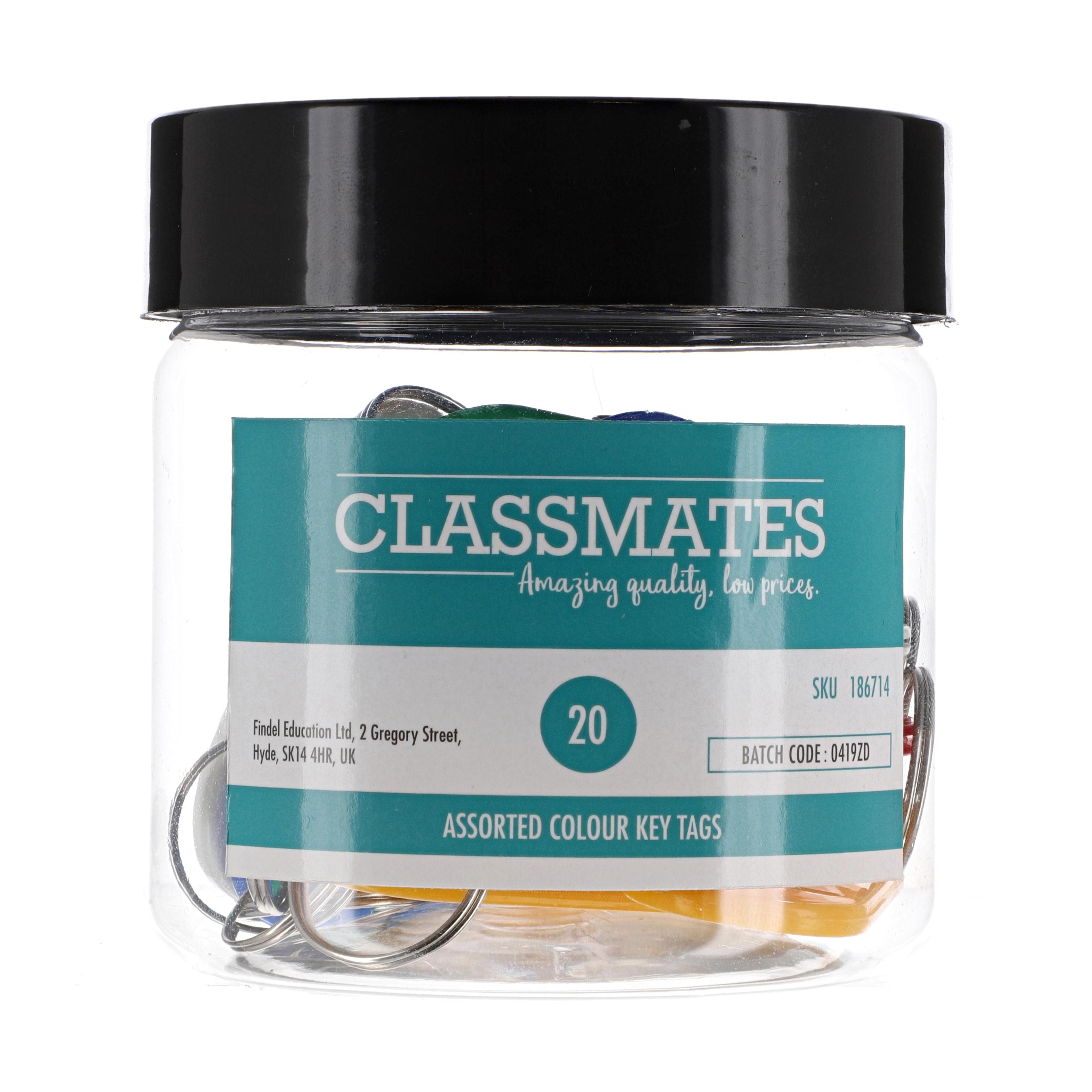Classmates Key Tags - Assorted - Pack of 20