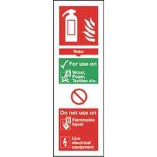 Safety Signs - Fire Extinguisher Sign - Water