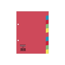 EASTLIGHT 10 Part 2 Hole Punched Subject Dividers - A5 - Pack of 1