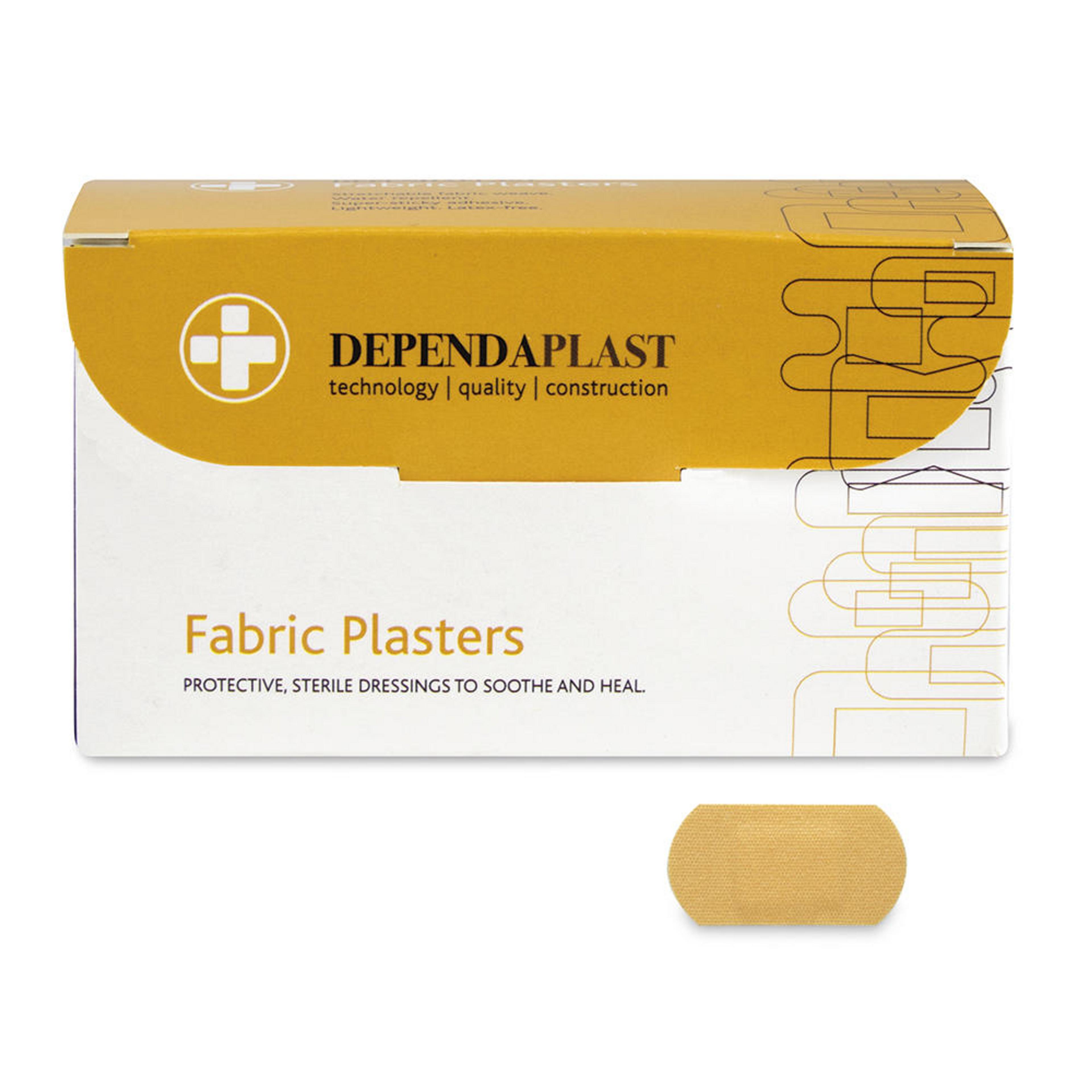 DependaPlast Fabric Plasters - 40 x 20mm - Pack of 100