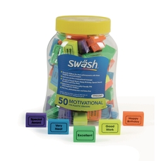 Swäsh Motivational Message Erasers - Tub of 50