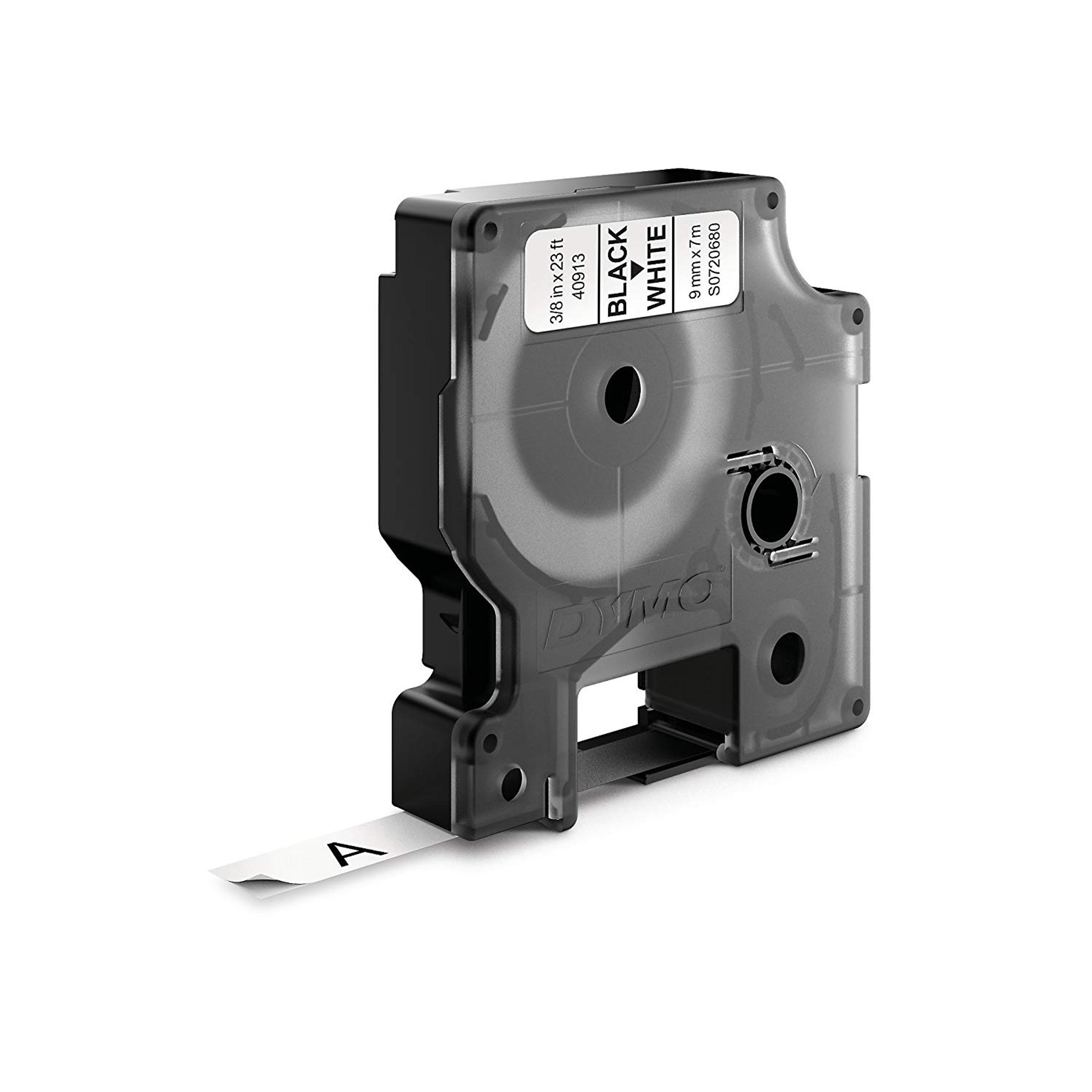 DYMO Authentic D1 Labels - Black on White - 9mm x 7m - Pack of 1
